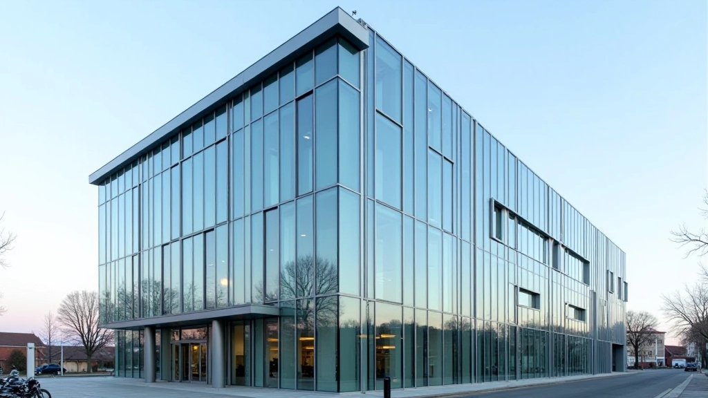 Modern Czech National Bank building exterior with contemporary architecture and glass facade