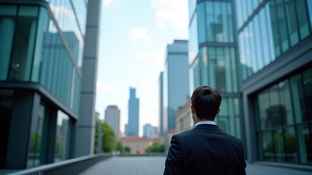 Modern Czech financial district representing economic growth and financial services